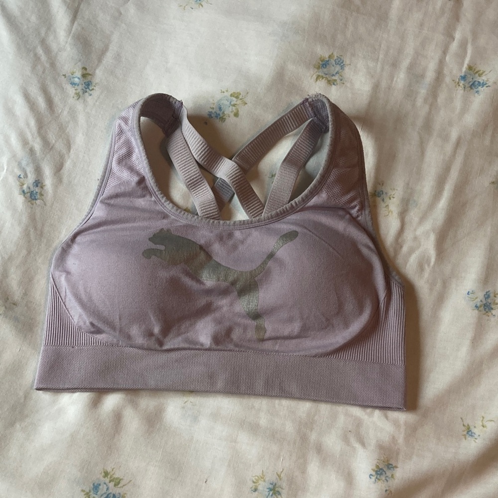 Puma Women's Lavender Sports Bra